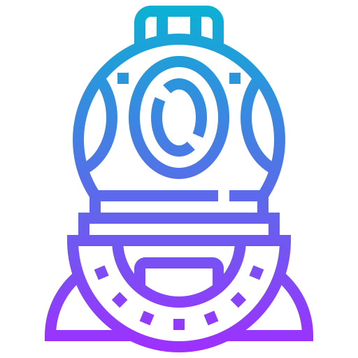 Diving helmet icon