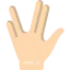 Vulcan salute icon 64x64
