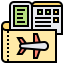 Boarding pass icon 64x64