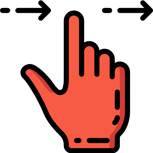 Swipe right icon