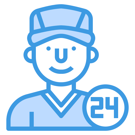 Delivery man icon