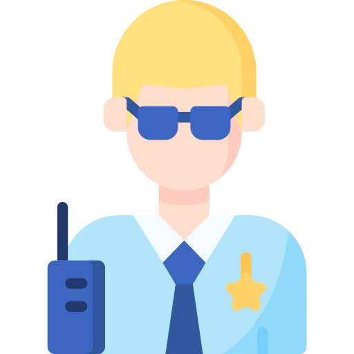 Security man icon