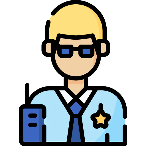 Security man icon