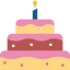 Birthday cake icon 64x64