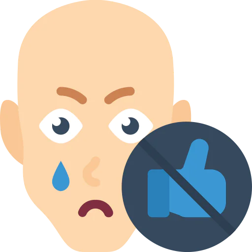 Upset icon