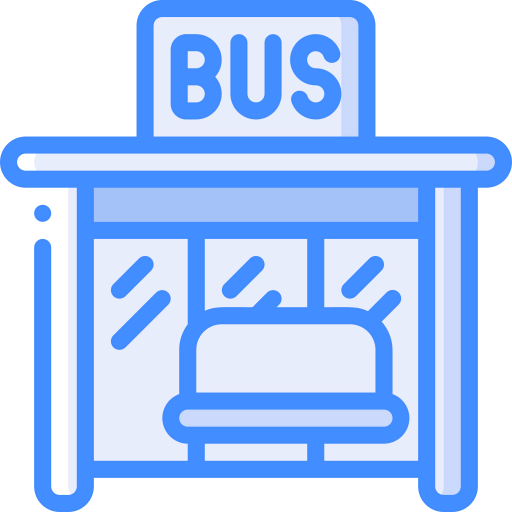 Bus stop icon