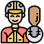 Baseball player icon 64x64