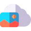 Cloud computing biểu tượng 64x64
