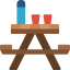 Picnic table icon 64x64