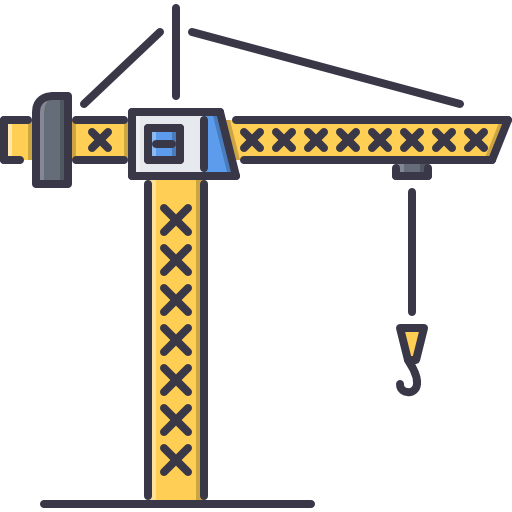Crane machine icon