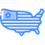 United states of america icon 64x64