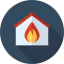 Burning house biểu tượng 64x64