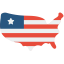 United states of america icon 64x64