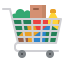Grocery cart icon 64x64