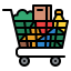 Grocery cart icon 64x64