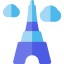 Eiffel tower icon 64x64