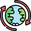 Earth rotation icon 64x64