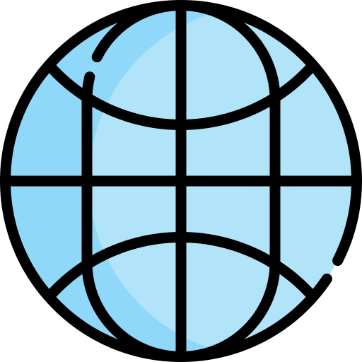 Globe grid icon