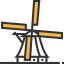 Kinderdijk windmills icon 64x64