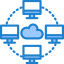 Cloud network icon 64x64