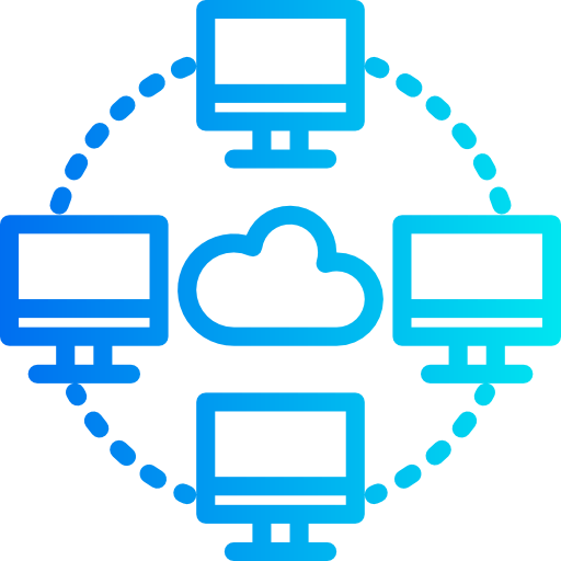 Cloud network icon