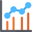 Line chart アイコン 64x64