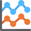 Line chart アイコン 64x64
