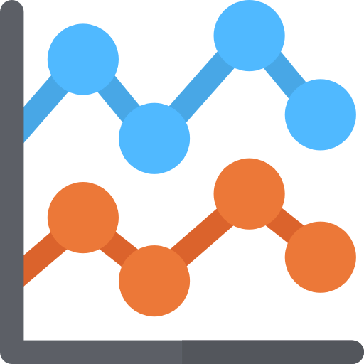 Line chart icon