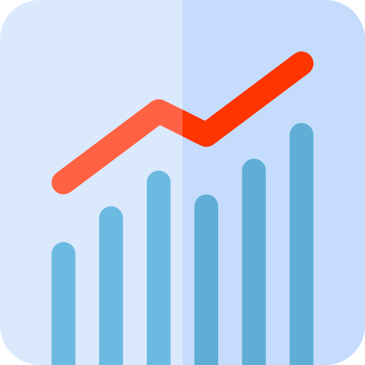 Line chart icon