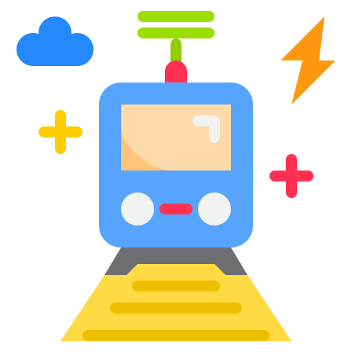 Electric train icon
