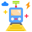 Electric train ícono 64x64