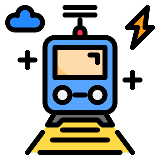 Electric train icon