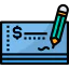 Cheque icon 64x64