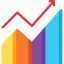 Line graph icon 64x64