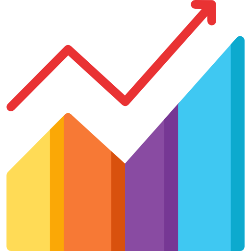 Line graph icon