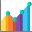 Line chart icon 64x64