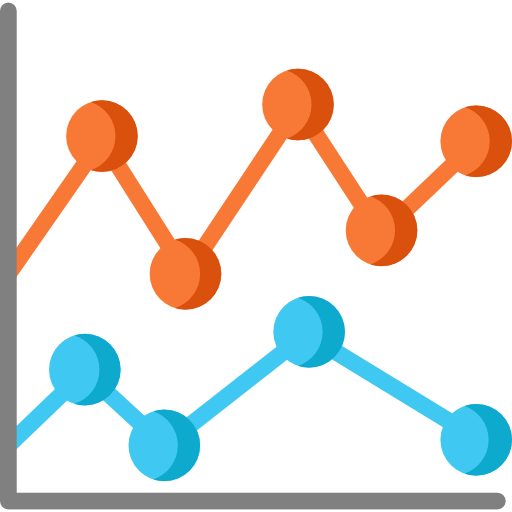 Line chart icon