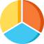 Pie chart icon 64x64