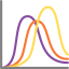 Line chart icon 64x64