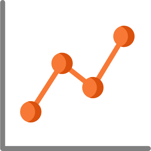 Line chart icon