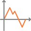 Line chart icon 64x64