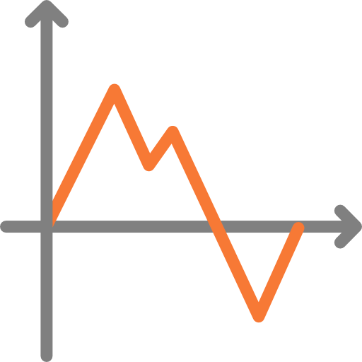 Line chart icon