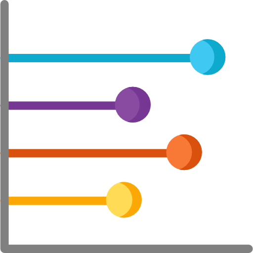 Line graph icon