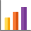 Bar chart icon 64x64