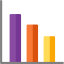 Bar chart icon 64x64