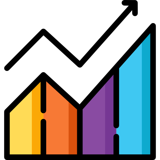 Line graph icon