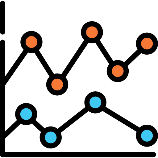 Line chart icon