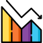 Line graph icon 64x64