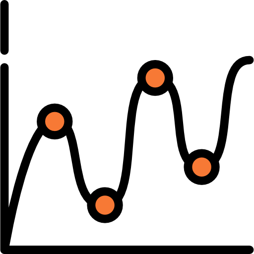 Line chart icon