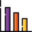 Bar chart icon 64x64